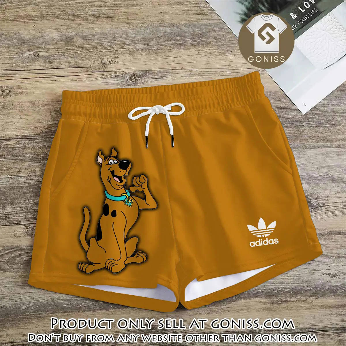 Premium scoobydoo in adidas women shorts lady beach shorts wms1075 gn1229682